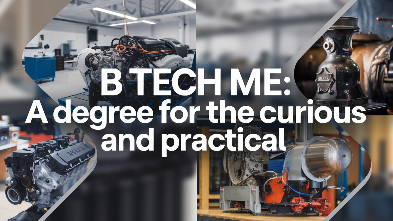 B Tech ME: A Simple Guide for Students Who Want to Build Machines