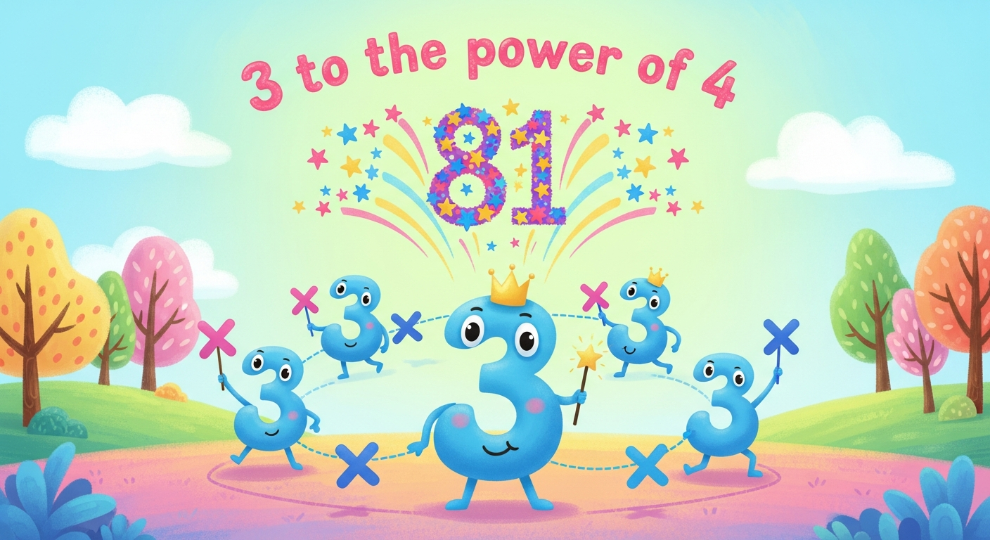3 to the Power of 4